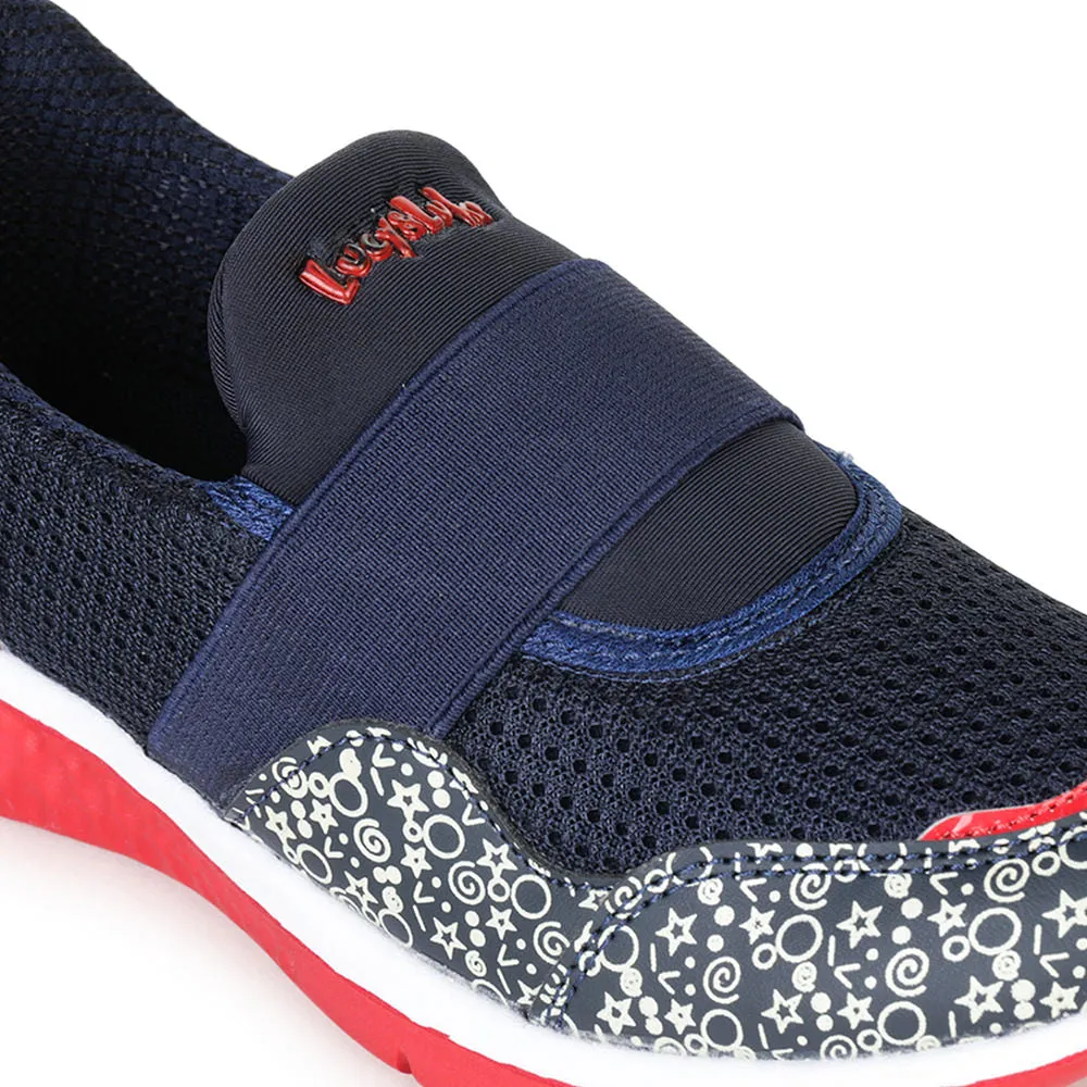Lucy & Luke (Blue) Sports Non Lacing Shoes For Kids Splash-2 By Liberty