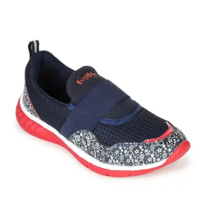 Lucy & Luke (Blue) Sports Non Lacing Shoes For Kids Splash-2 By Liberty