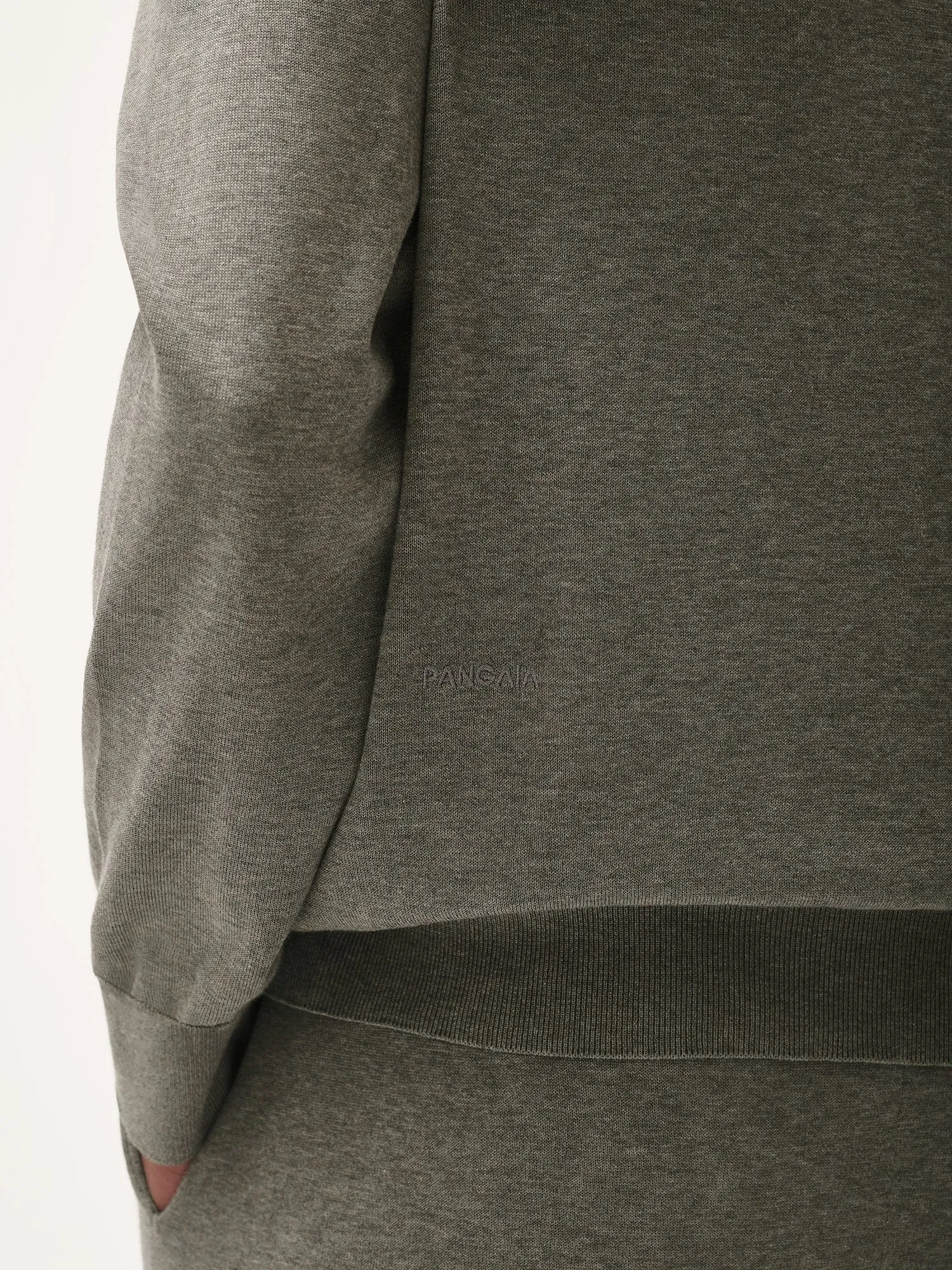 Mens DNA Knitted Collared Shirt—grey marl