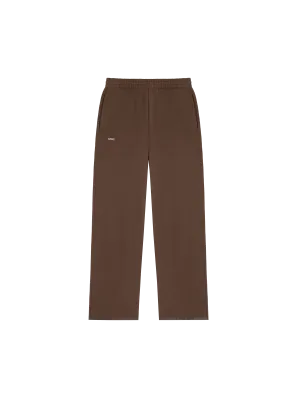 Mens DNA Straight Leg Track Pants—cacoa brown