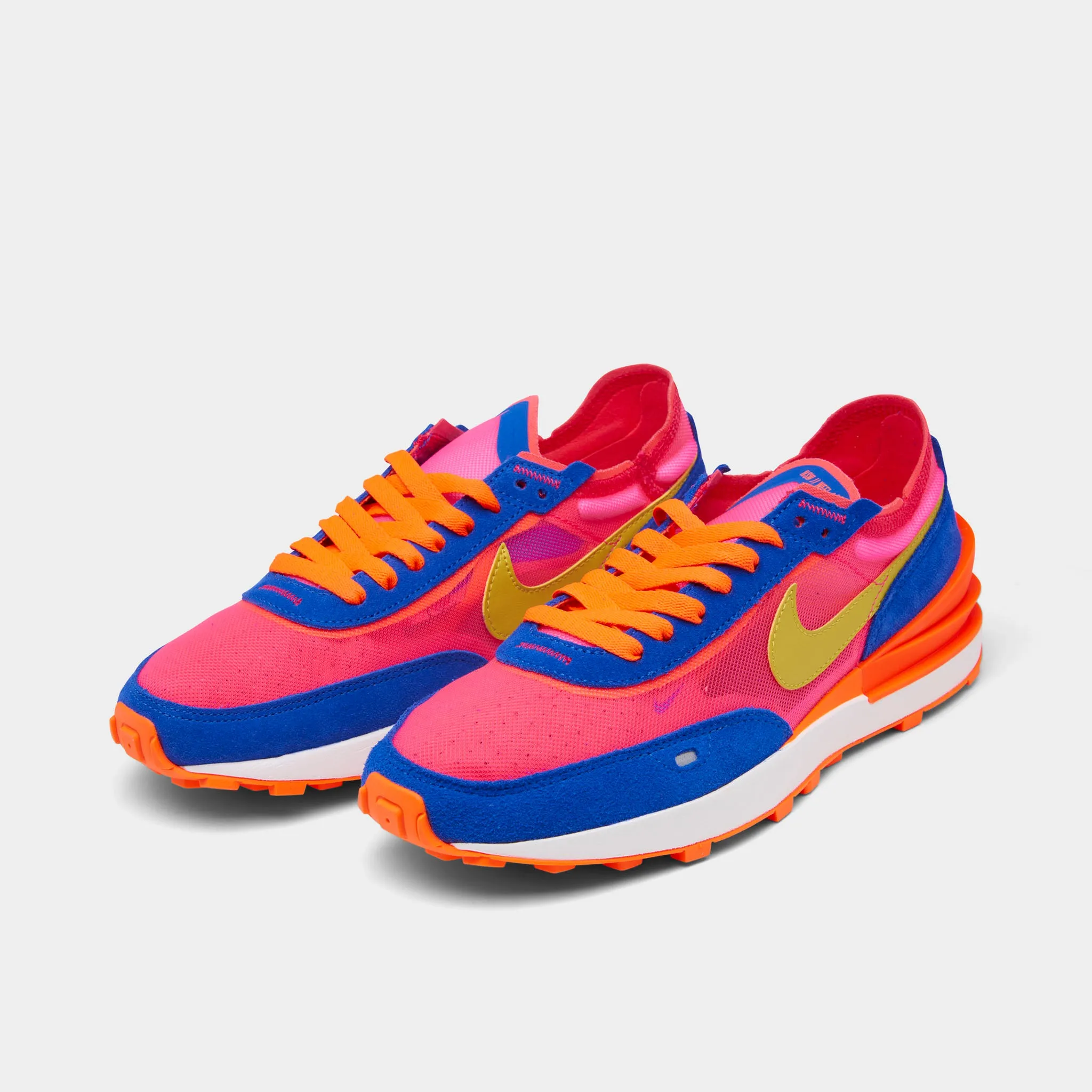 Nike Women's Waffle One Racer Blue / Bright Citron - Hyper Pink