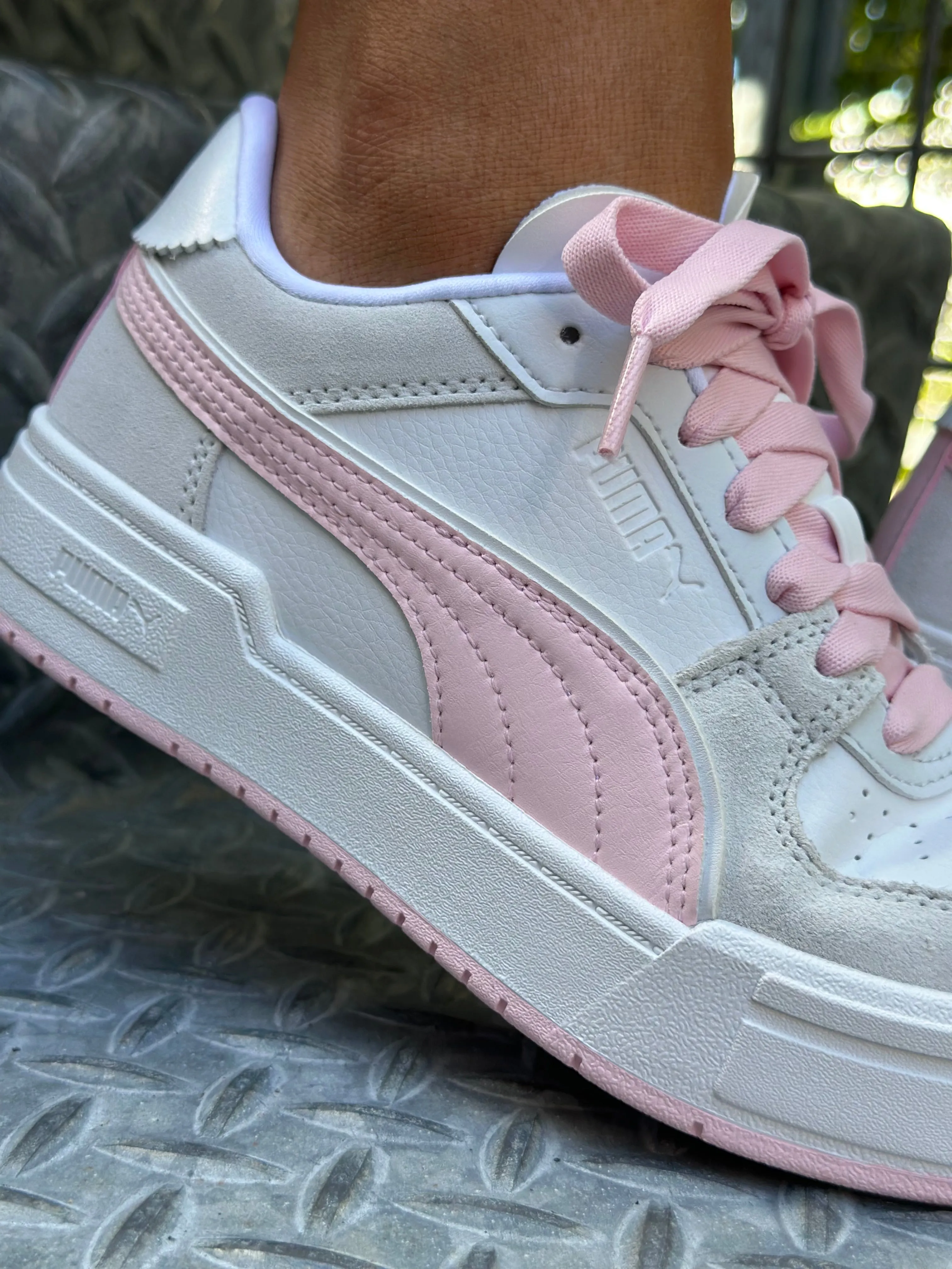 Puma CA Pro Queen Of <3s Womens White Whisp Pink Silver Mist
