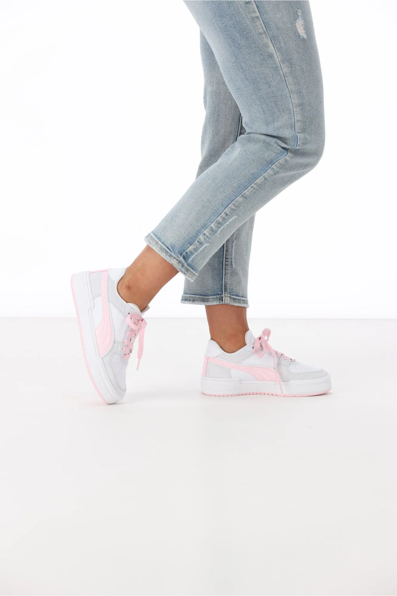 Puma CA Pro Queen Of <3s Womens White Whisp Pink Silver Mist