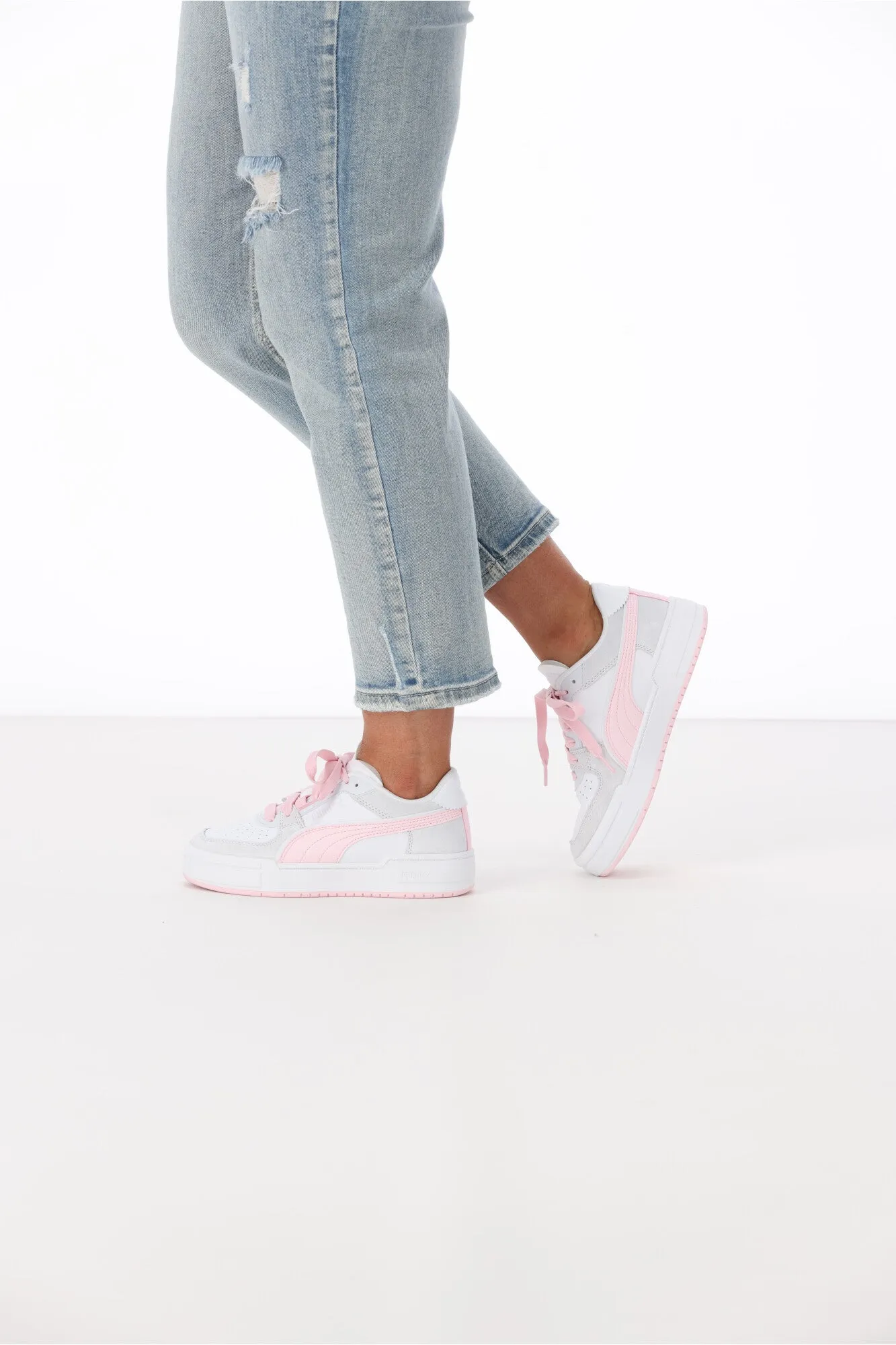 Puma CA Pro Queen Of <3s Womens White Whisp Pink Silver Mist