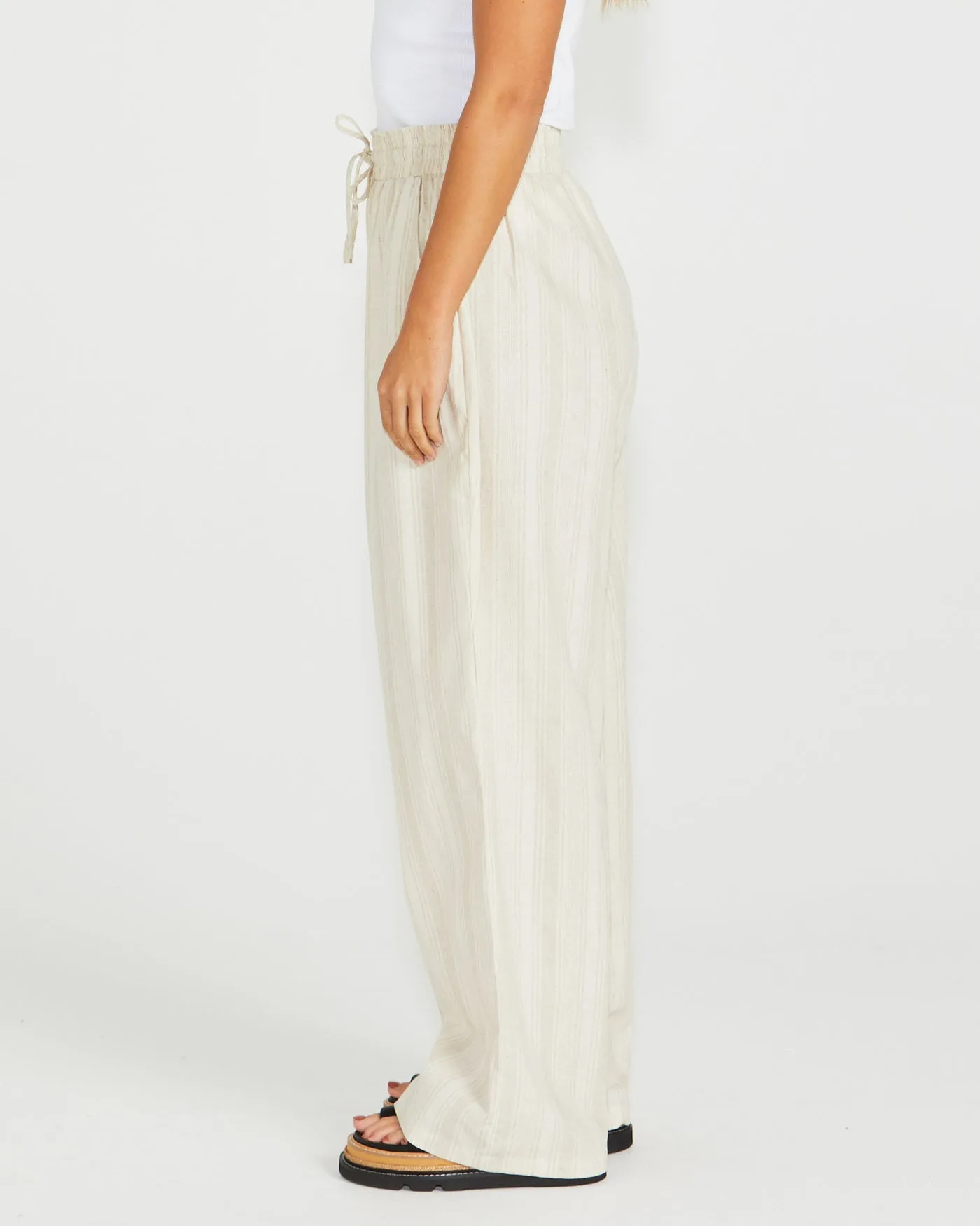 Sass Odell Pant Natural Stripe