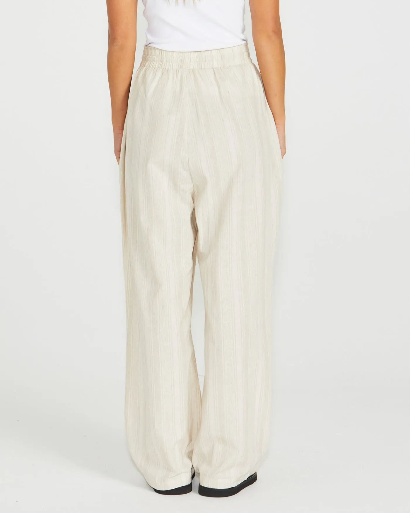 Sass Odell Pant Natural Stripe