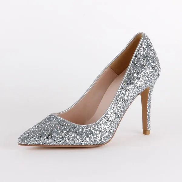 *SERA - silver glitter, 9cm size UK 2