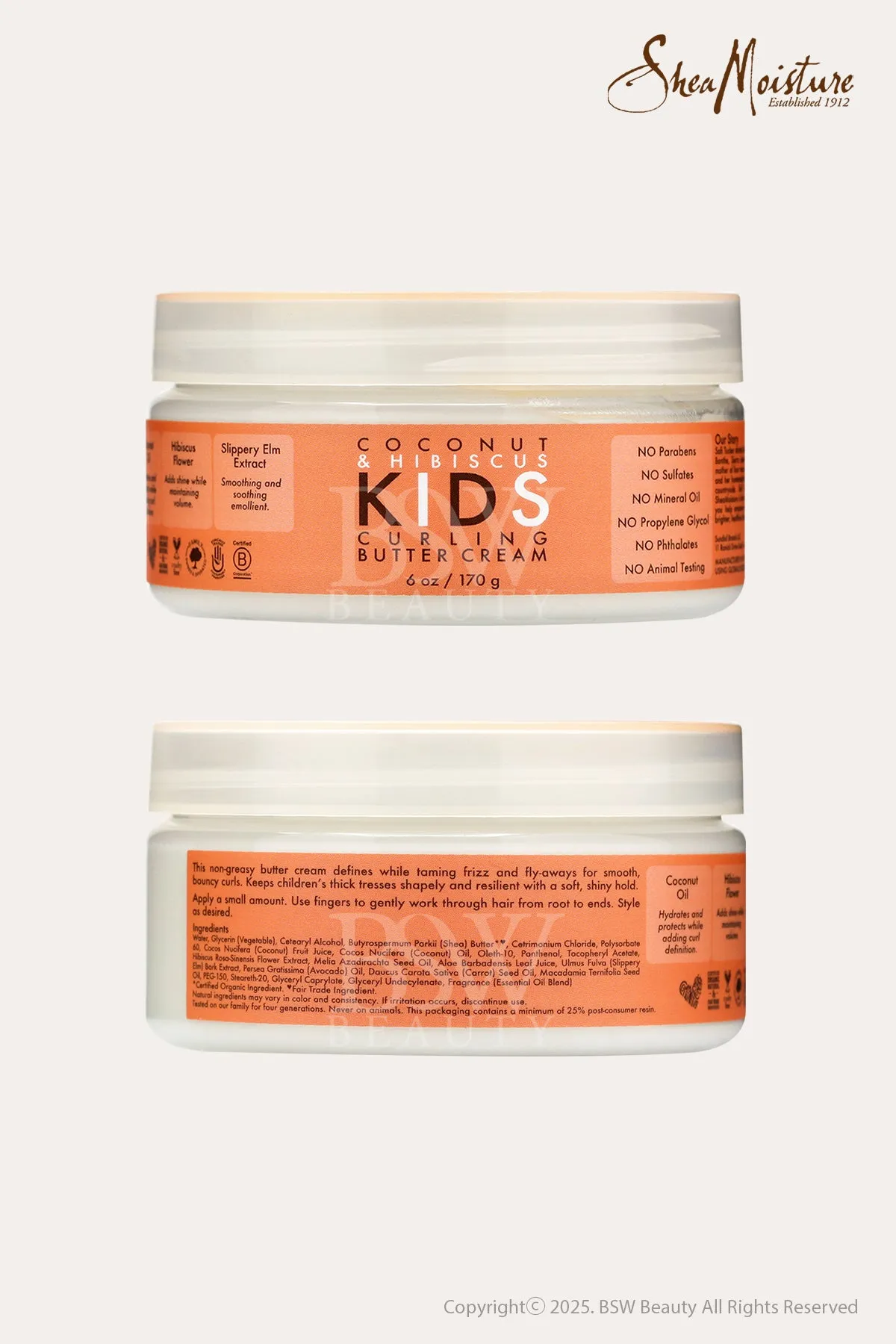SHEA MOISTURE COCONUT & HIBISCUS KIDS CURLING BUTTER CREAM 6oz