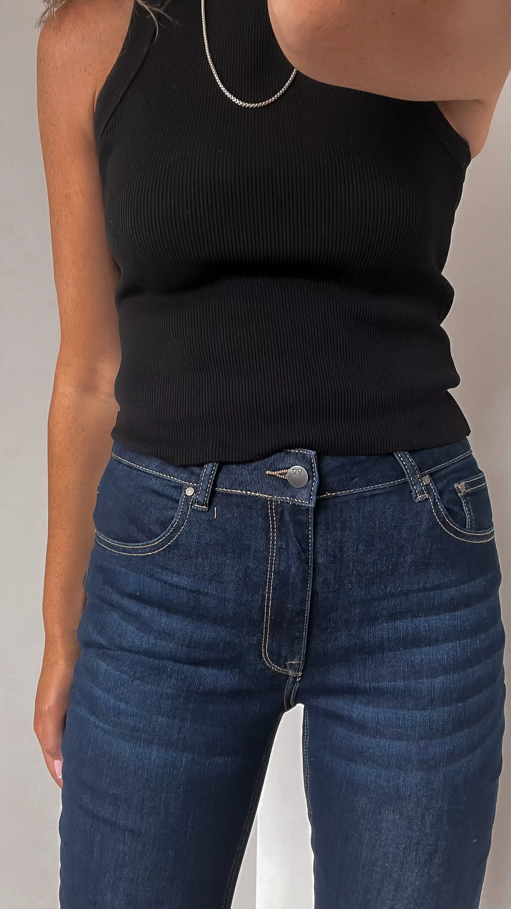 Shine On Label Devon Cropped Bootcut Jean