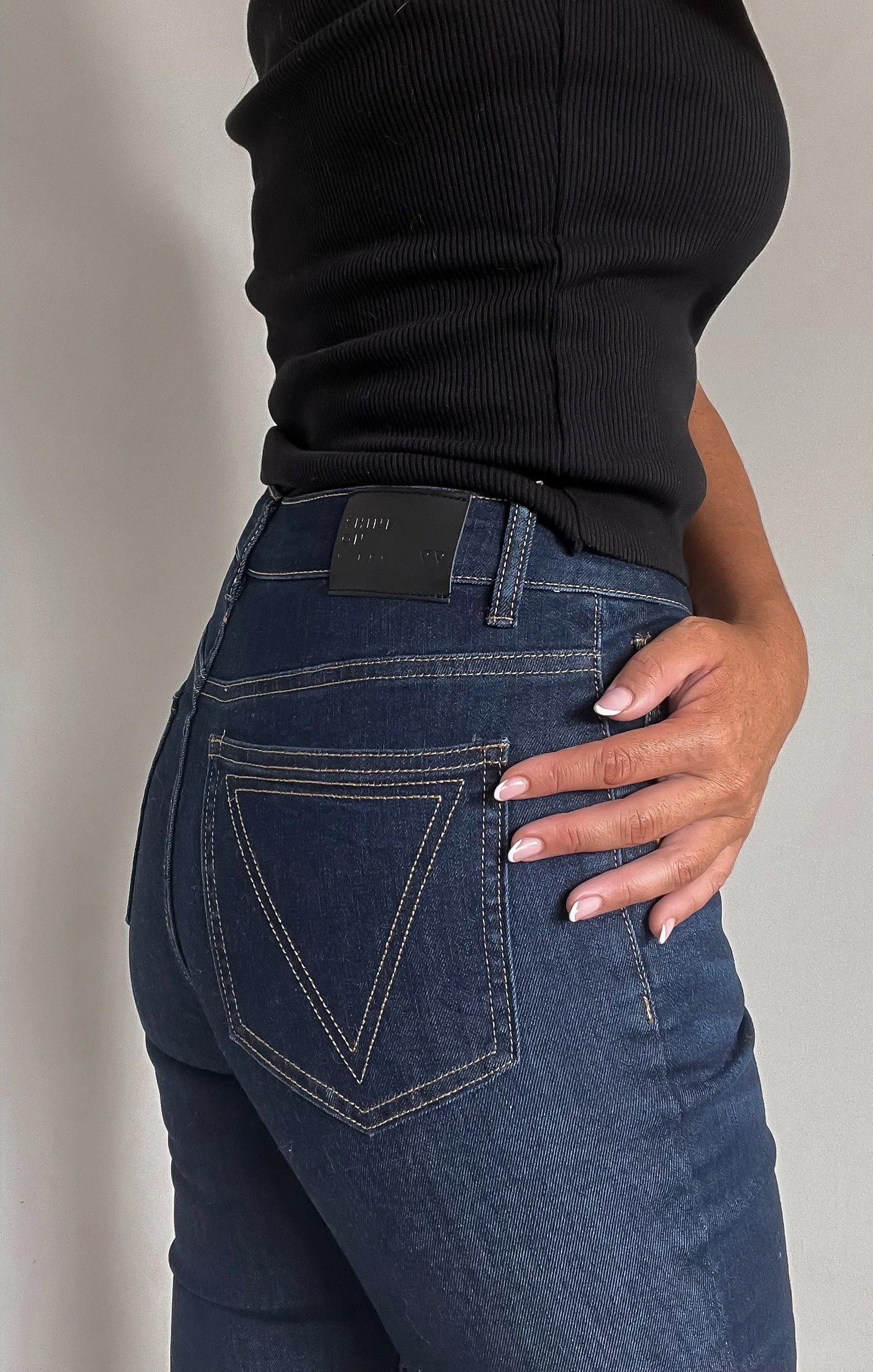 Shine On Label Devon Cropped Bootcut Jean