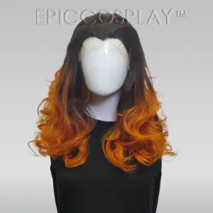Signature - Brunette to Orange Ombre Lace Front Wig