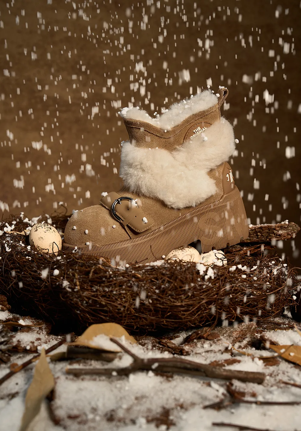SMILEY丨Short Snow Boots-Camel