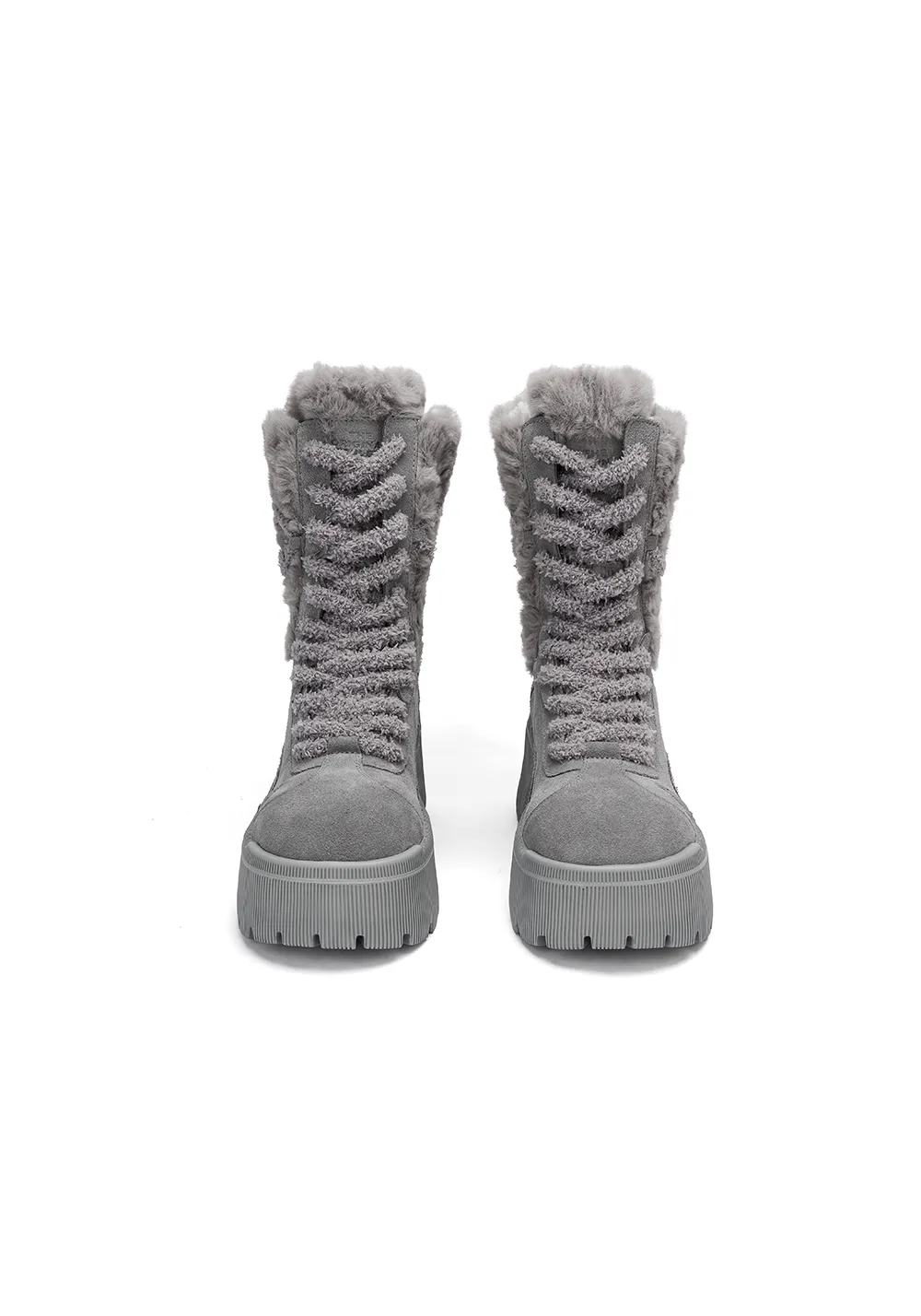 SMILEY丨Tall Snow Boots-Gray