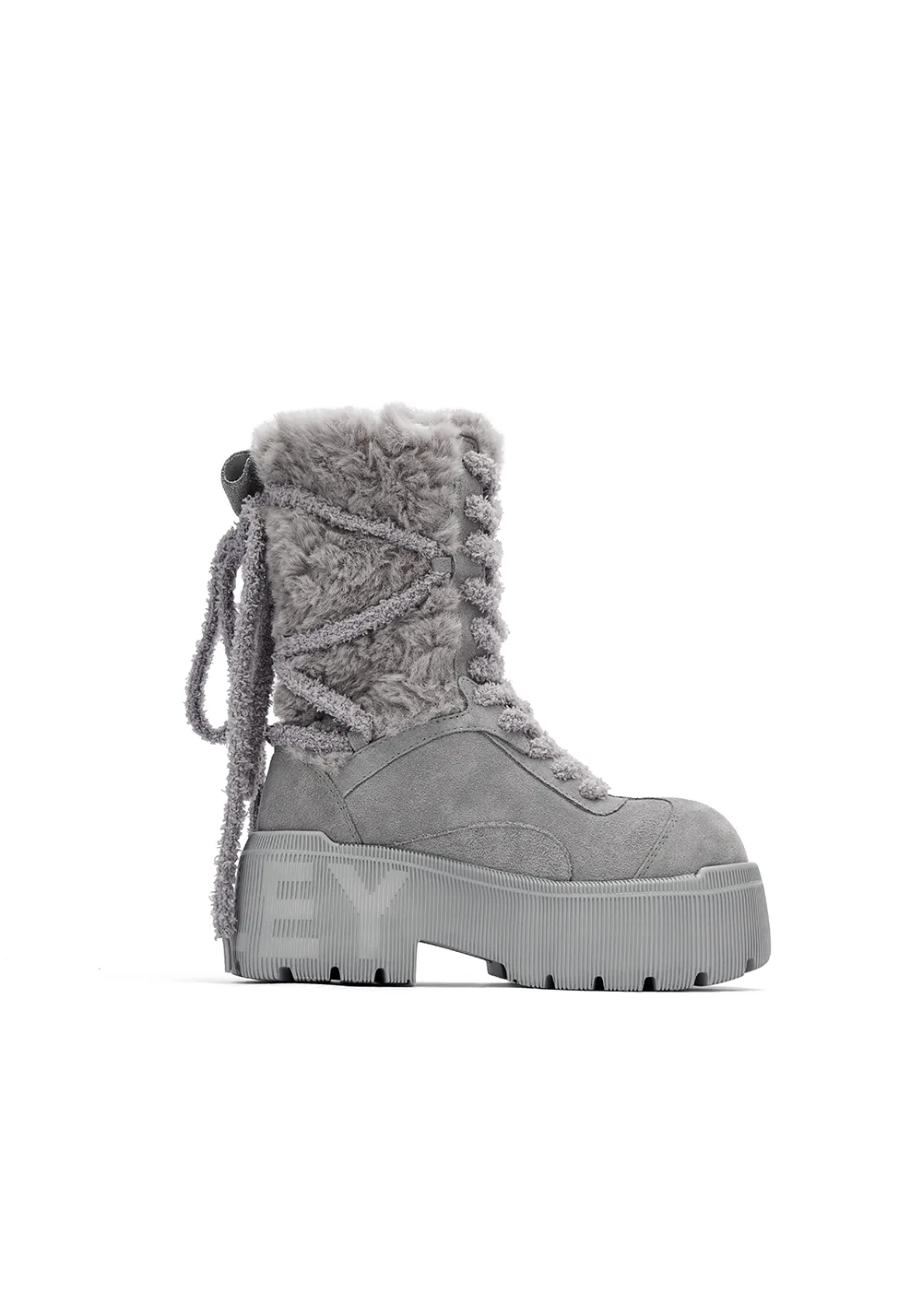 SMILEY丨Tall Snow Boots-Gray