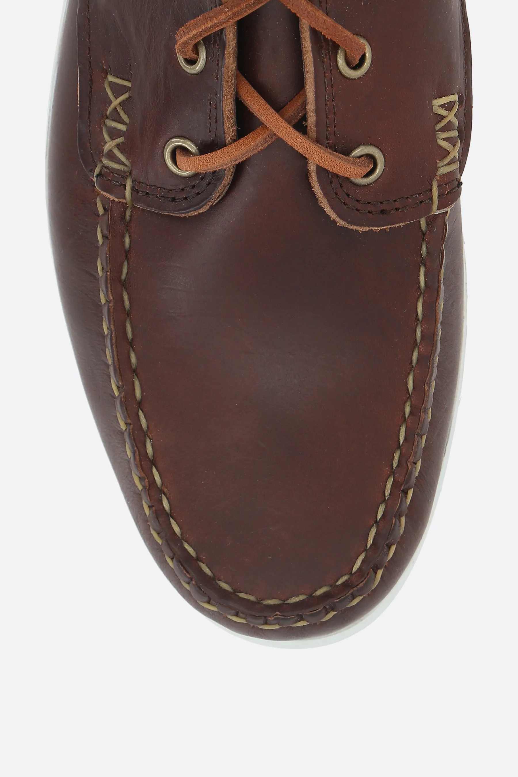 smooth leather boat shoes
