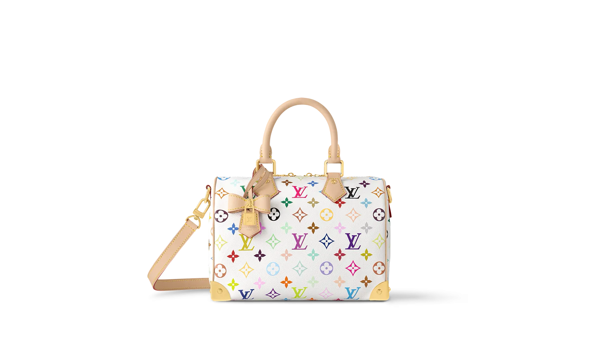 Speedy Bandouliere 25 "Takashi Murakami - White"