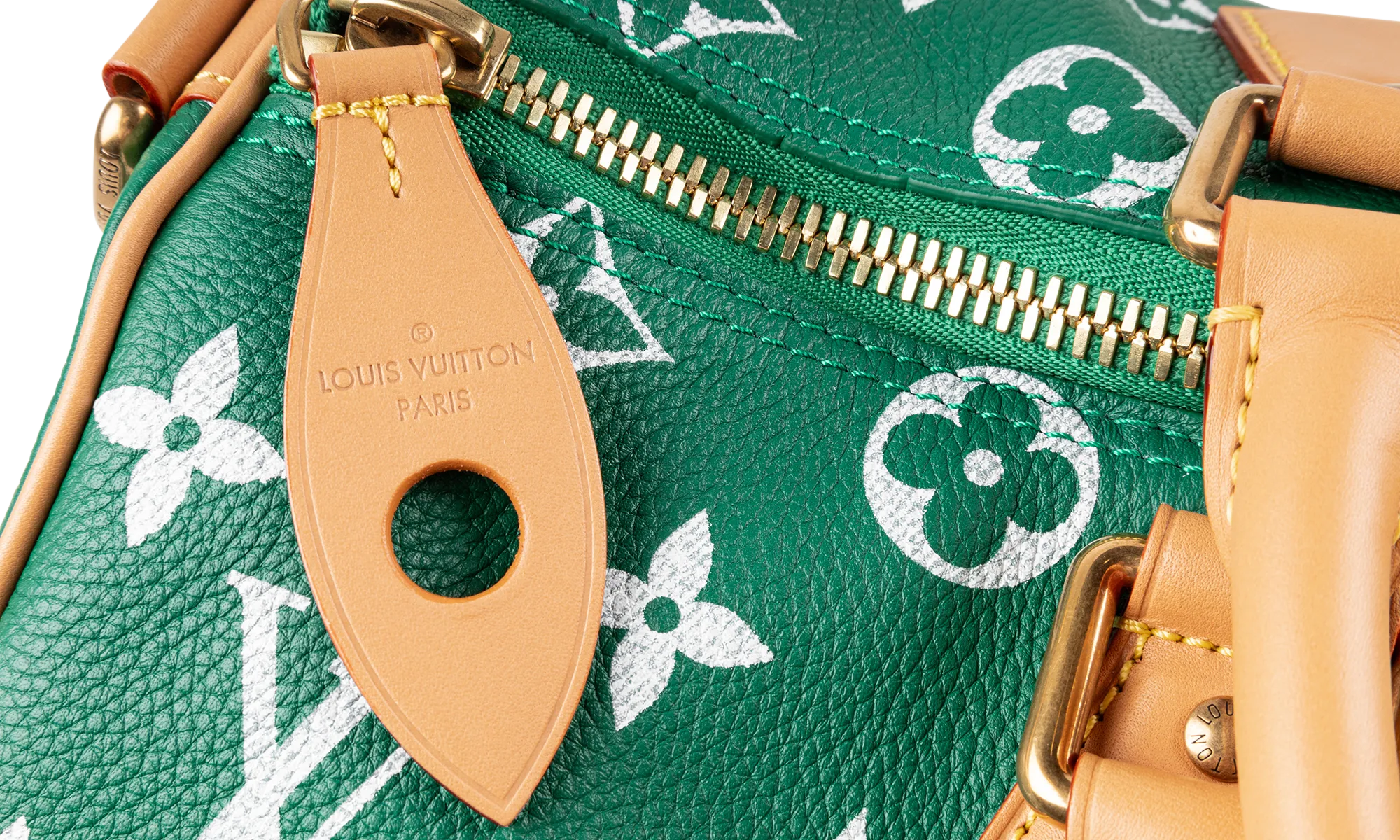 Speedy P9 Bandoulière 40 "Monogram Leather Green"