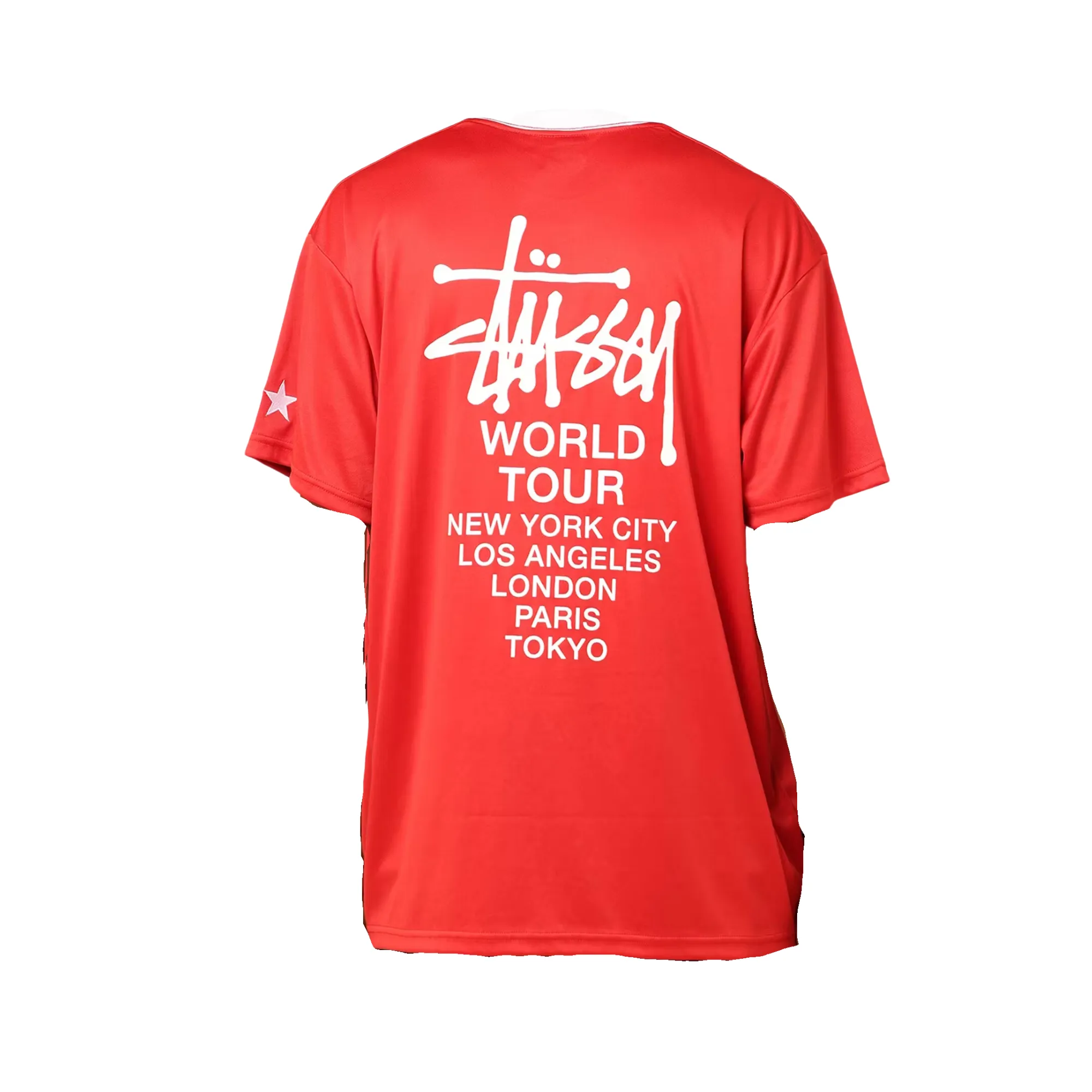 Stüssy Jersey T-shirt Red/White
