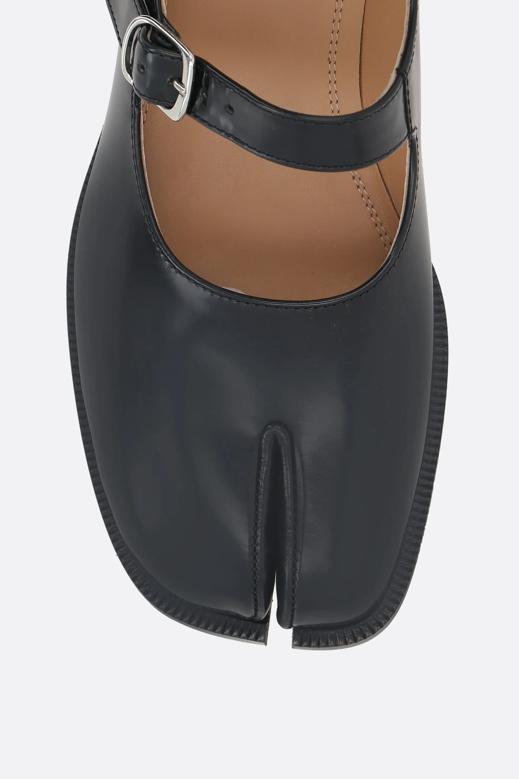 Tabi mary-jane shoes in smooth leather