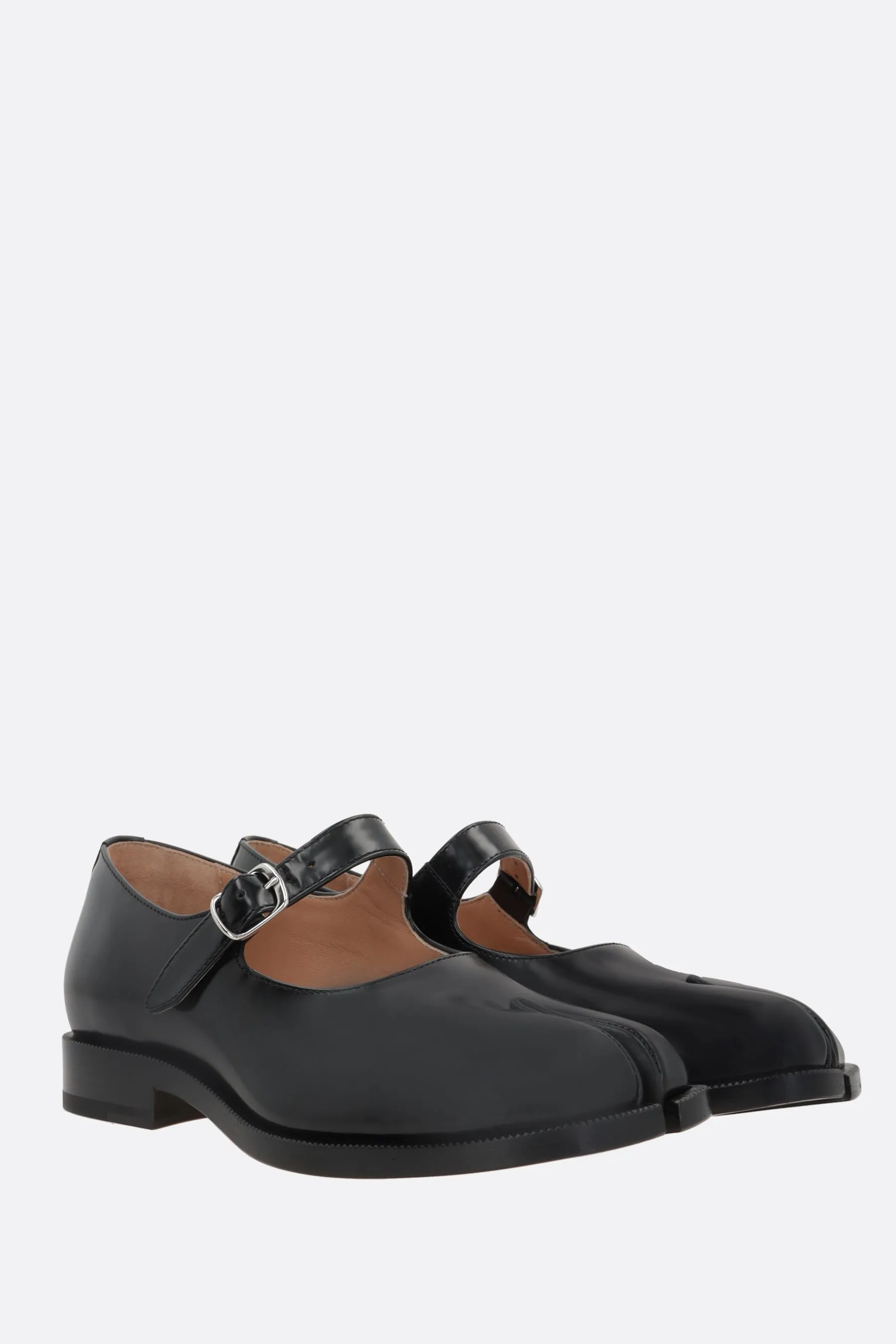 Tabi mary-jane shoes in smooth leather