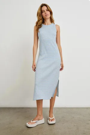 Tank Dress Chambray Blue Stripe