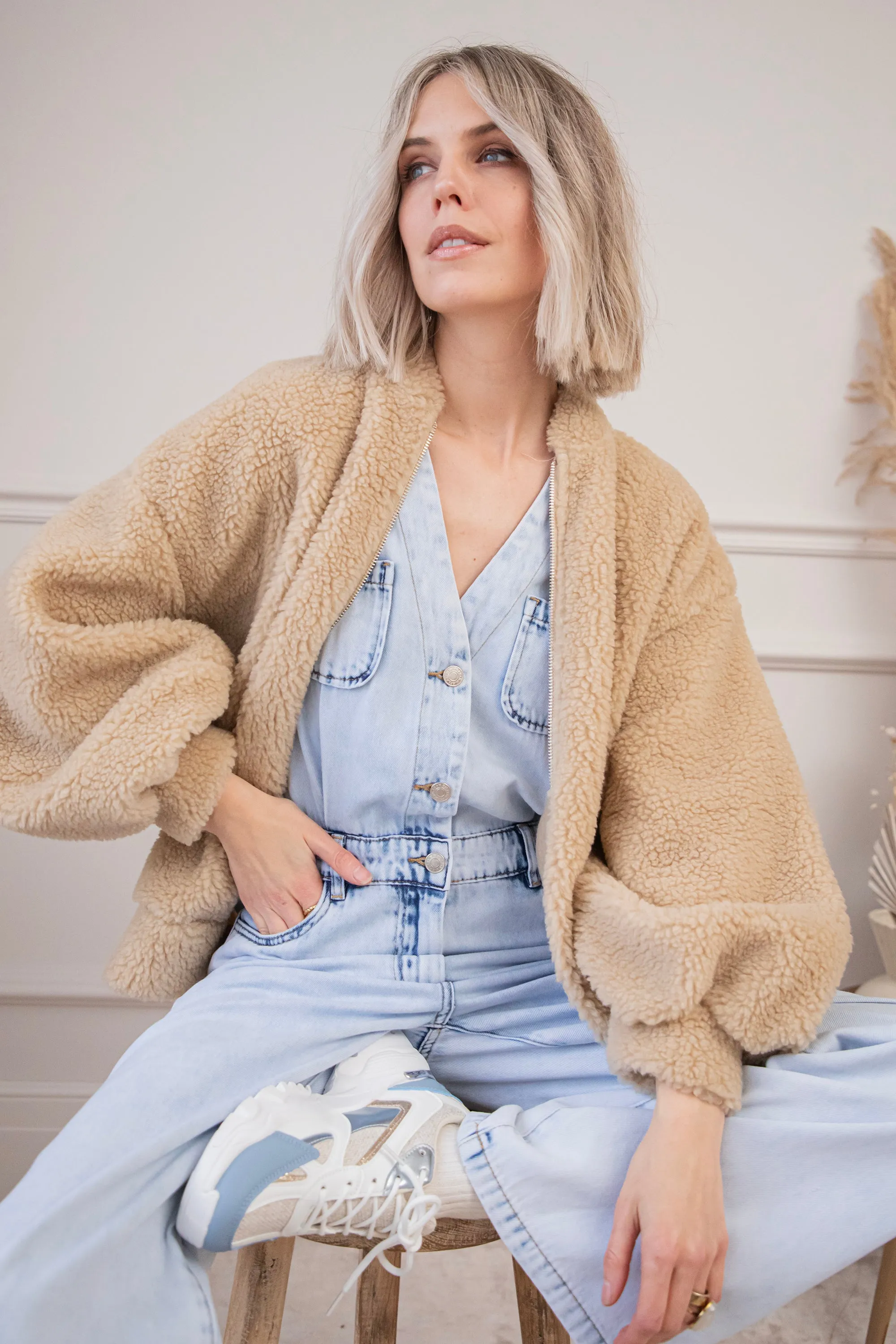 Teddy Snuggle Beige - Jacket