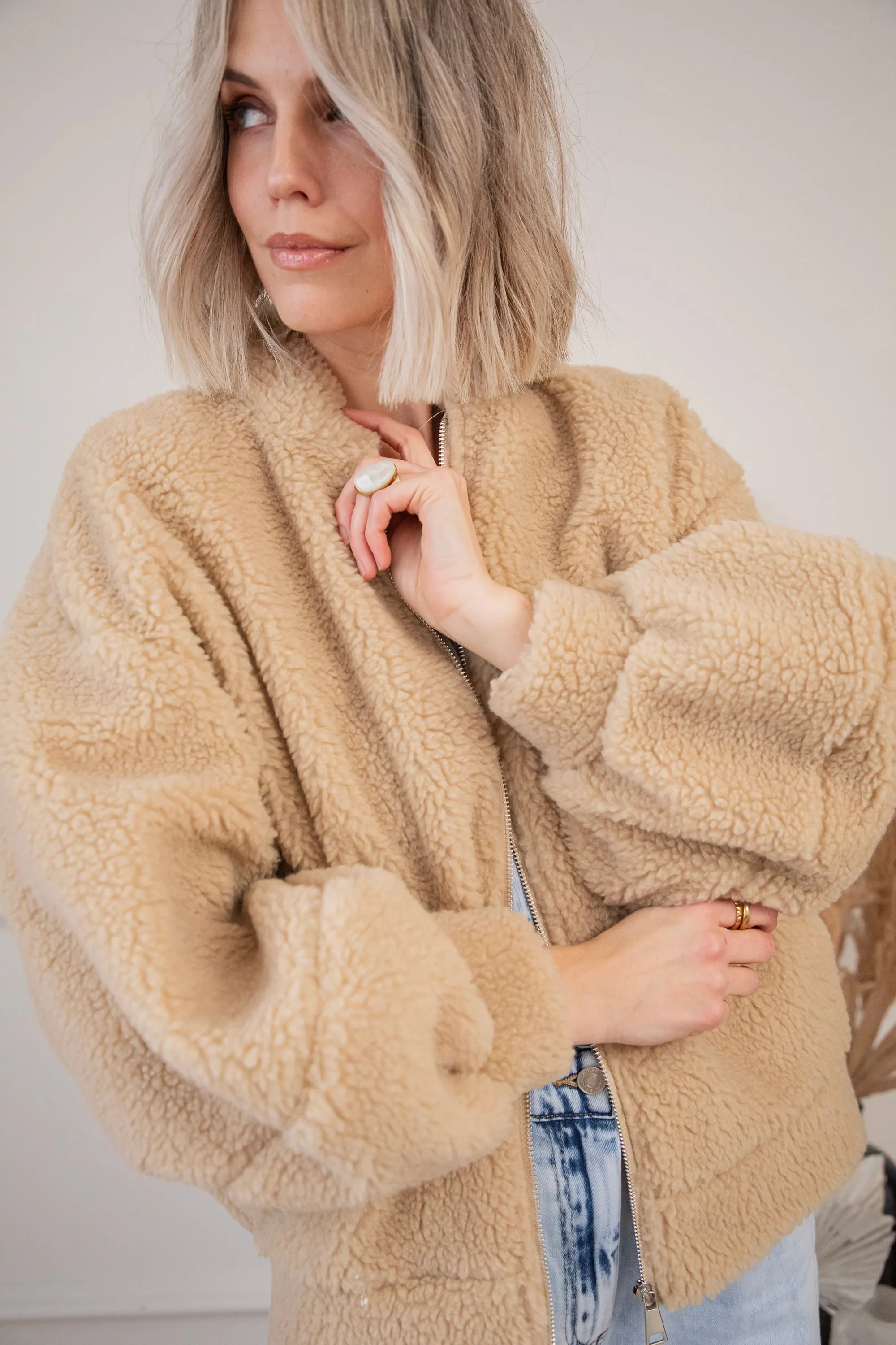 Teddy Snuggle Beige - Jacket
