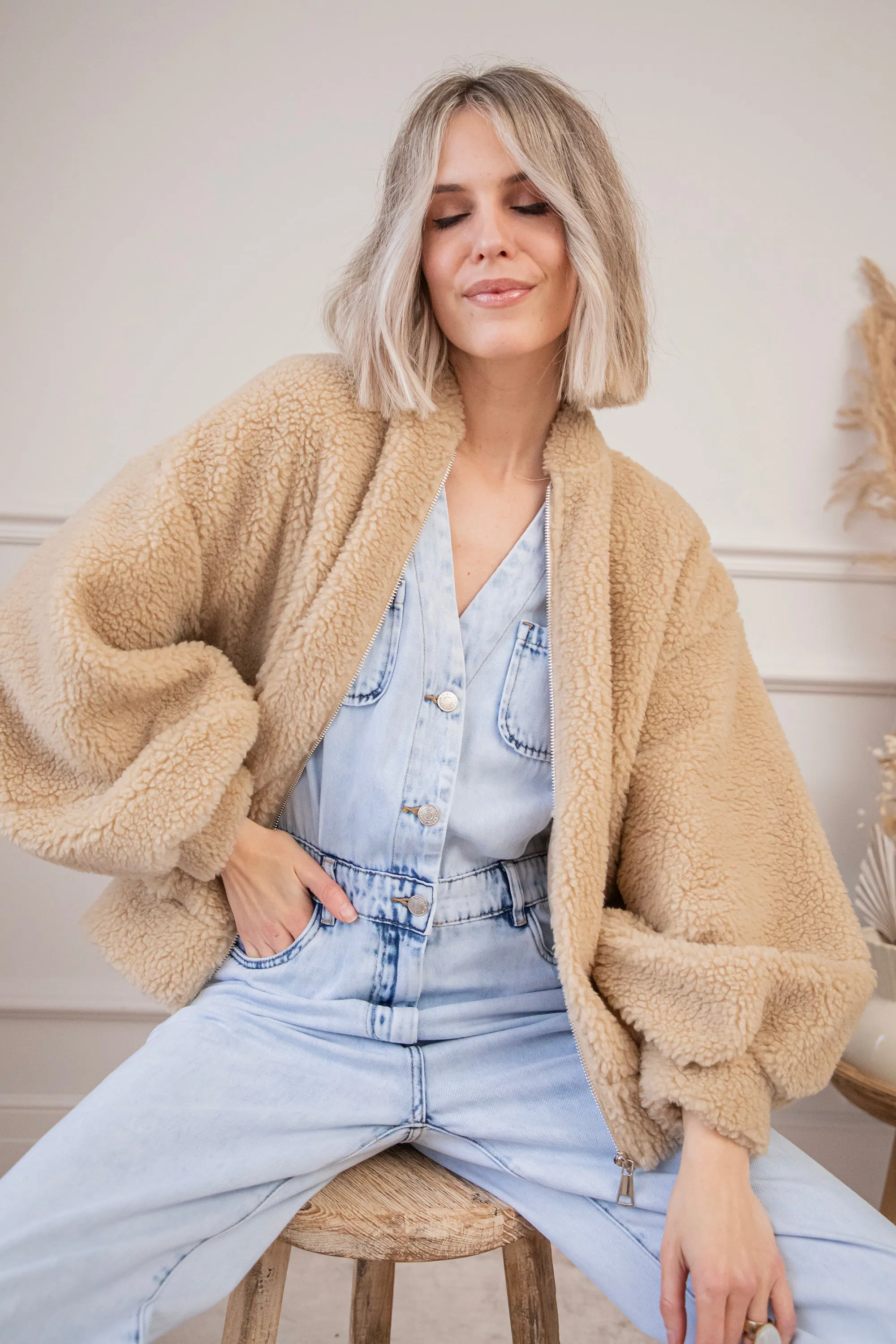 Teddy Snuggle Beige - Jacket