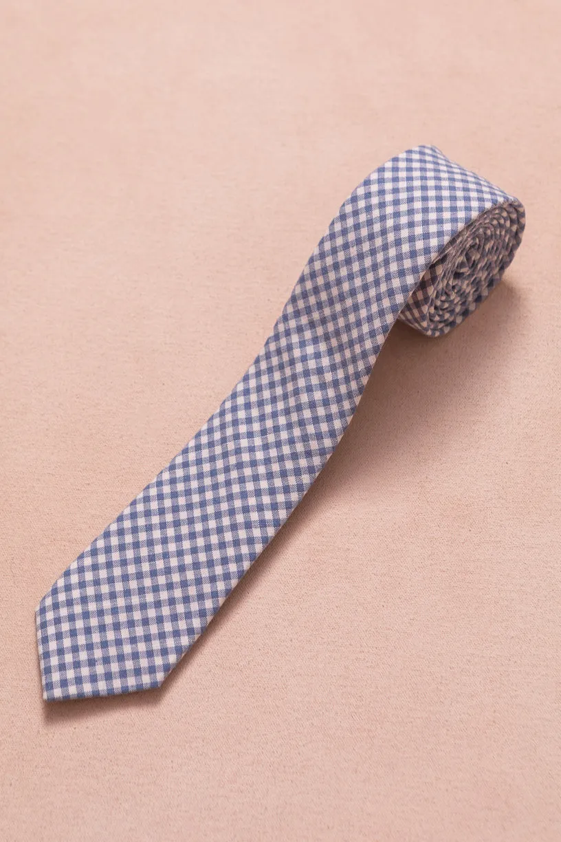 Ties in Hannah Blue Gingham