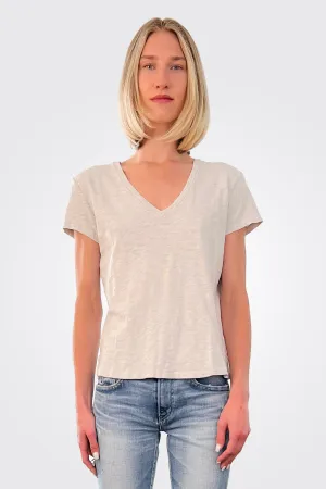 V Neck Tee - Sea Salt