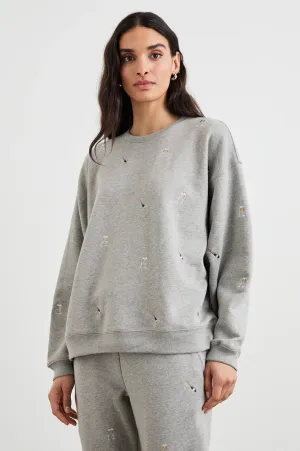 Varsity Sweatshirt Champagne Embroidery