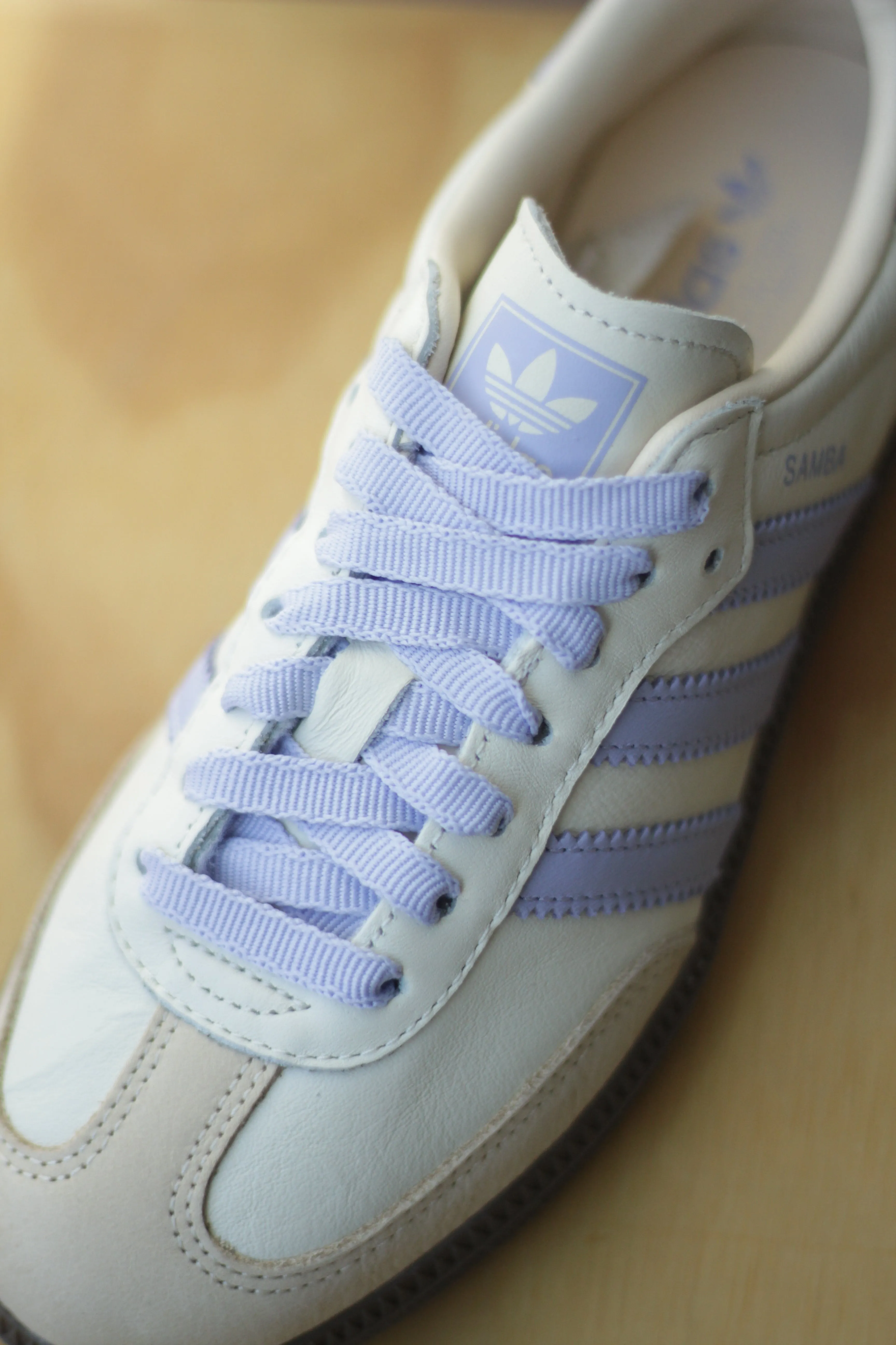 W SAMBA OG CREAM WHITE/VIOLET TONE