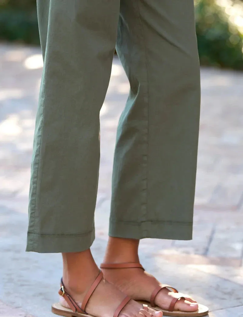 Westport Italian Wide Leg Chino Army