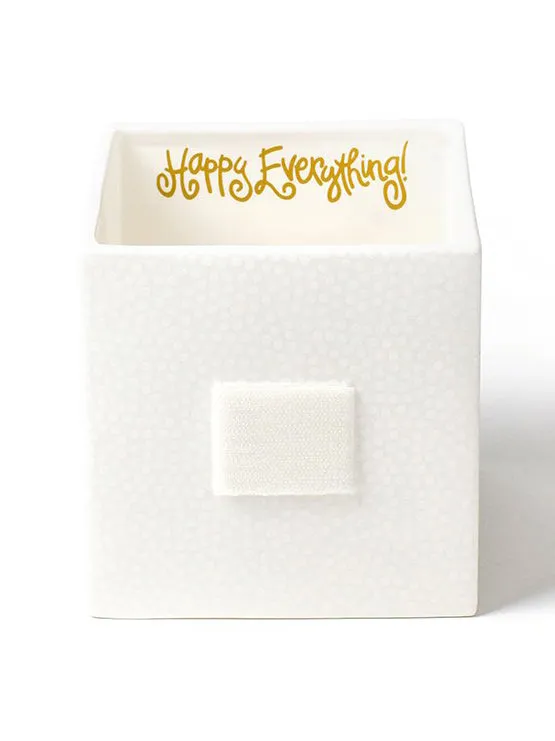 White Small Dot Mini Nesting Cube - Medium