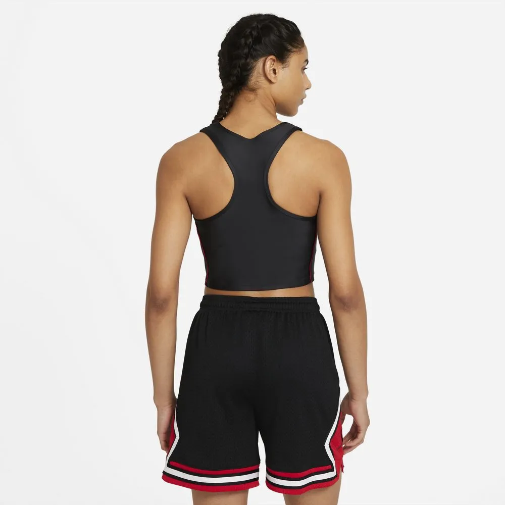Womens Jordan Essential Racerback Crop Tank Black