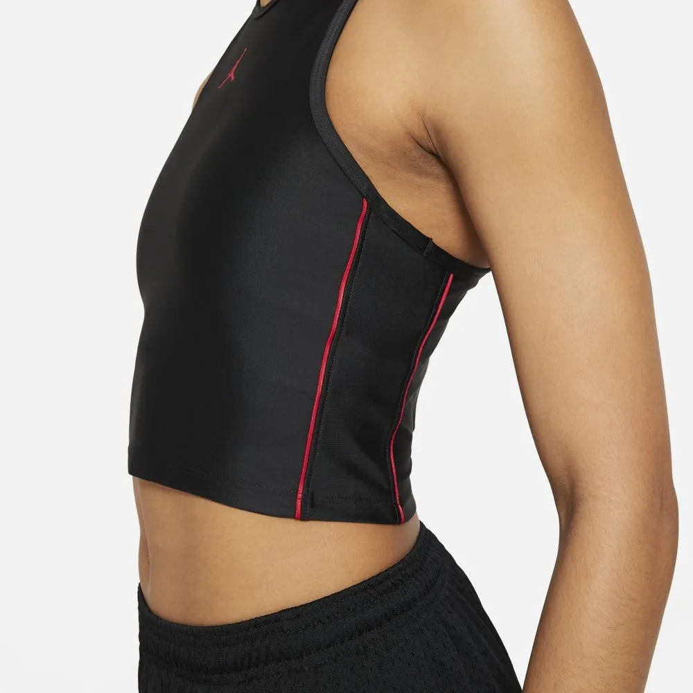 Womens Jordan Essential Racerback Crop Tank Black