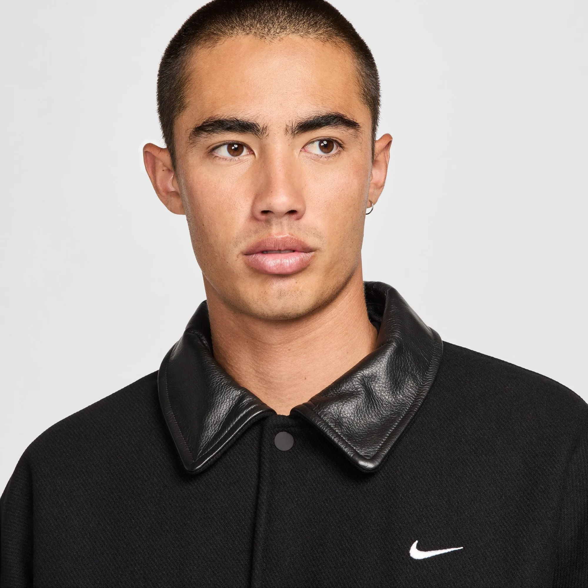 WOOL VARSITY JACKET BLACK