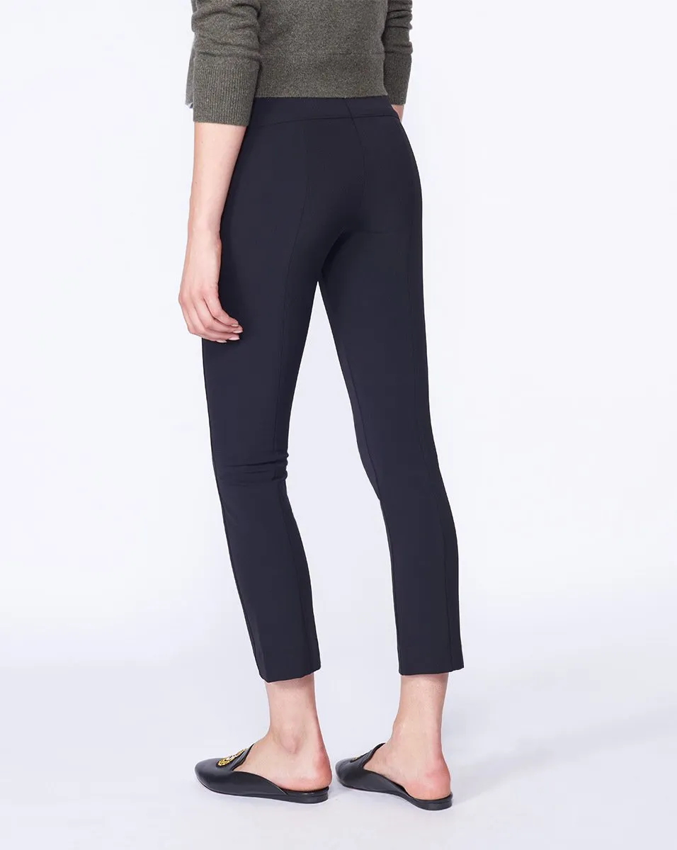 Zip Back Scuba Pant - Black