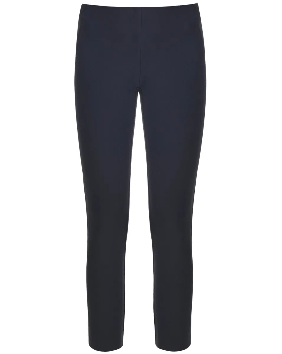 Zip Back Scuba Pant - Black
